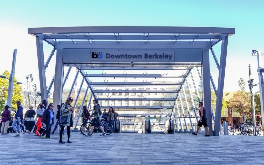 Berkeley BART Plaza Station and Canopies